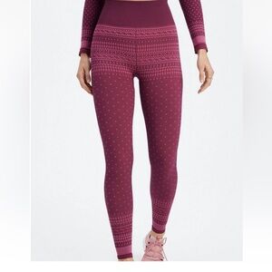 Fabletics Seamless High Waisted Fair Isle Leggings XL